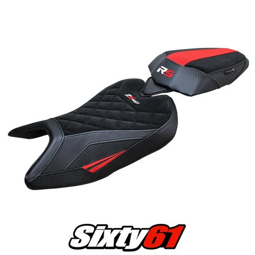 Aprilia RS 457 2023-2025 2026 Seat Cover Tappezzeria Red Black SE Diamond Stitch