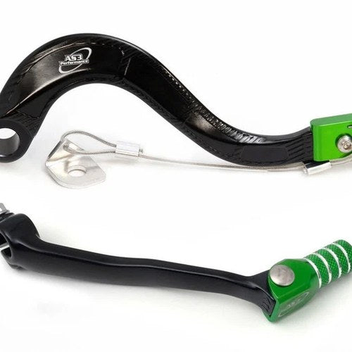 AS3 Rear Brake Pedal Gear Lever for Kawasaki KX 250 2021-2025 KX 250 X 2021-2025
