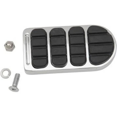 Kuryakyn 8044 Chrome Longhorn Iso Brake Pedal Pad for Harley Fxst 84-17