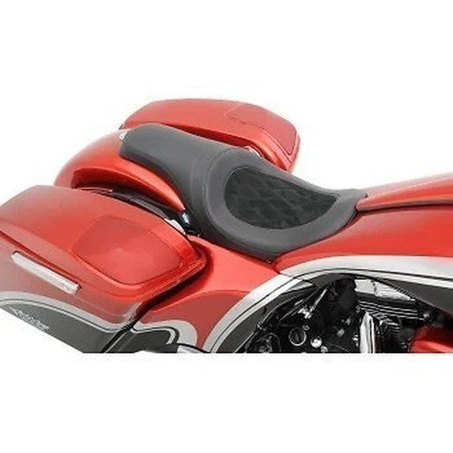 Drag Specialties 0801-0975 Predator Seat- Yaffe Razor Gas Tank - FL '10-'22