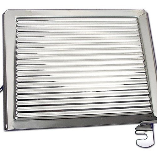 V-Twin 42-0010 Chrome Ribbed Battery Side Cover