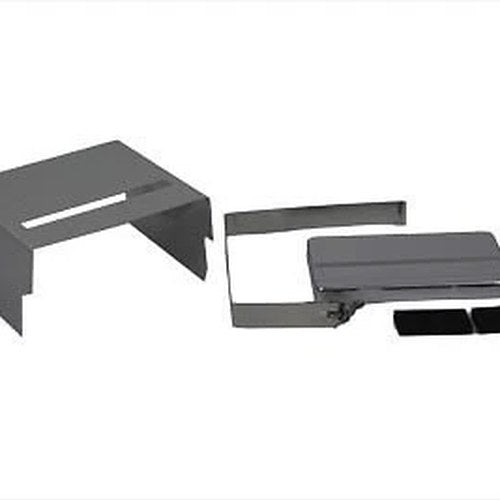 V-Twin 42-0542 Chrome Slotted Battery Cover Kit for 70-78 Xlch & 71-78 FX