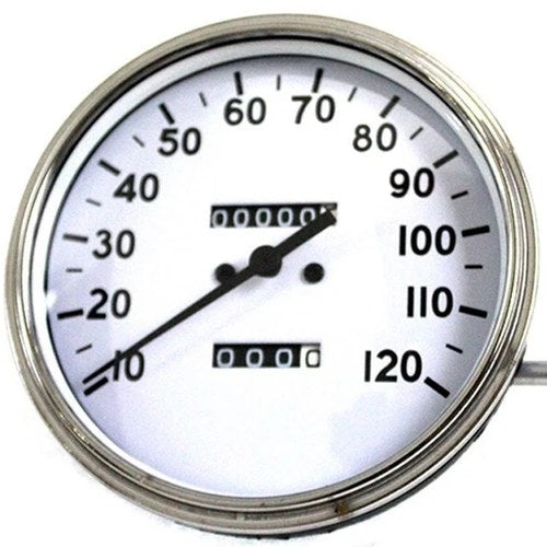 V-Twin 39-0823 Replica 2:1 Speedometer with Black Needle