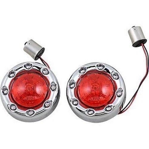 Custom Dynamics PB-BR-RR 56-CR Chrome Red ProBEAM Bullet Ringz 1156 US Models