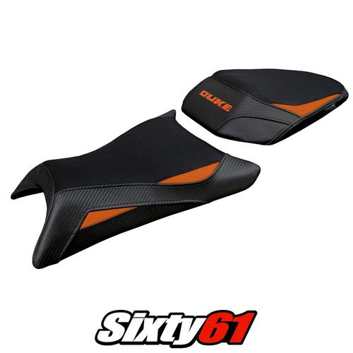 KTM 390 Duke 2024 2025 Seat Cover Tappezzeria Comfort Black Orange