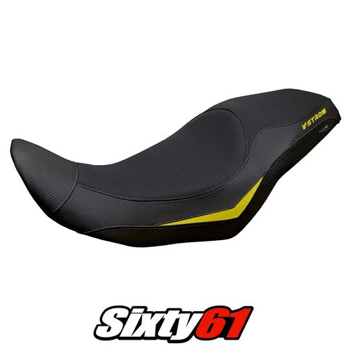 Suzuki V-Strom 800 DE SE 2023-2025 Seat Cover Tappezzeria Comfort Black Yellow