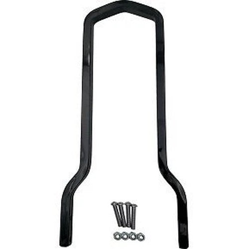 Drag Specialties 1501-0773 Square Sissy Bar- Tall - Black - 7.5" W