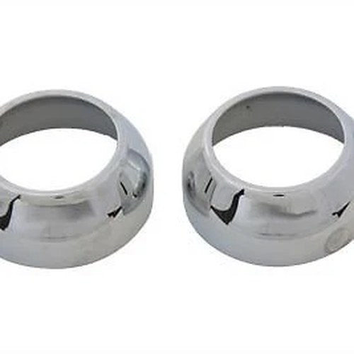 V-Twin 24-9939 39mm Fork Boot Cover Set Chrome