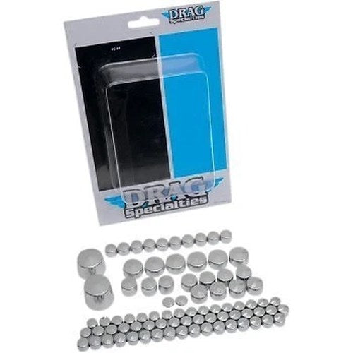 Drag Specialties 2401-0708 Chrome Standard Bolt Cover Kit for 07-10 Softail