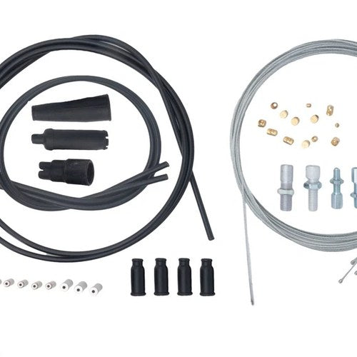 AS3 Venhill Universal 1 IN TO 2 Throttle Cable Kit Black