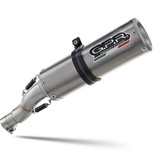 Moto Guzzi V85 TT 2021-2024 Exhaust Gpr Slip-on M3 Titanium Natural