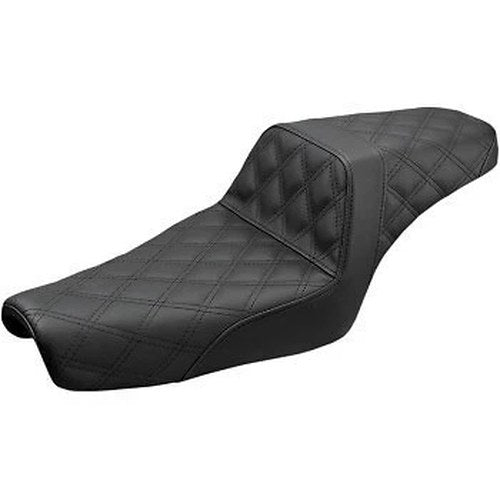 Saddlemen GelCore Step-Up Lattice Stitch Seat for Sportster 04-20 w/3.3 Gallon