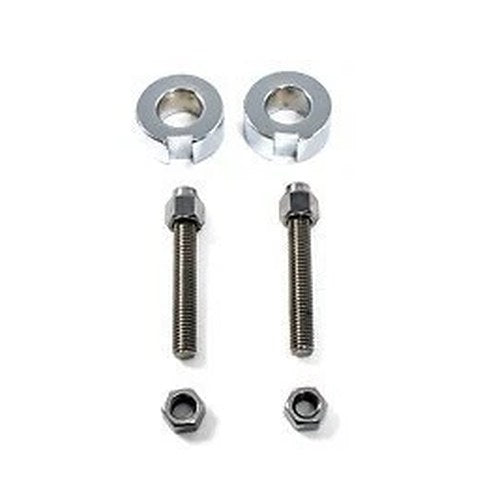 V-Twin 44-0545 Chrome Rear Axle Adjuster for Harley Fxst 87-92
