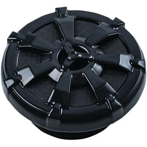 Kuryakyn 7384 Black Alley Cat Vented Right-Hand Thread Gas Cap for Harley 96-23