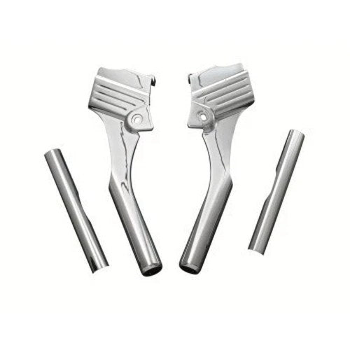Kuryakyn 8146 Chrome Slotted Deluxe Neck Cover Kit for 95-05 Touring