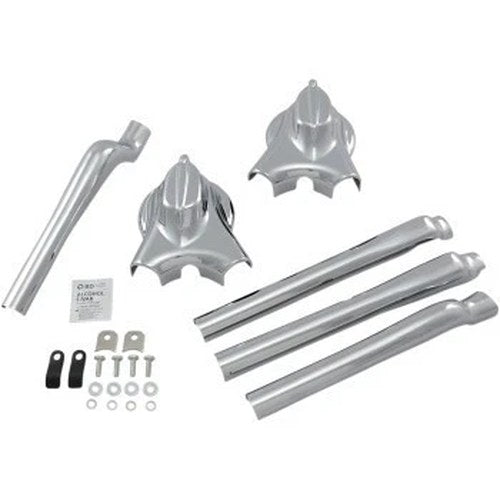Kuryakyn 7815 Chrome Swingarm Covers/Phantom Covers for 08-17 Softail