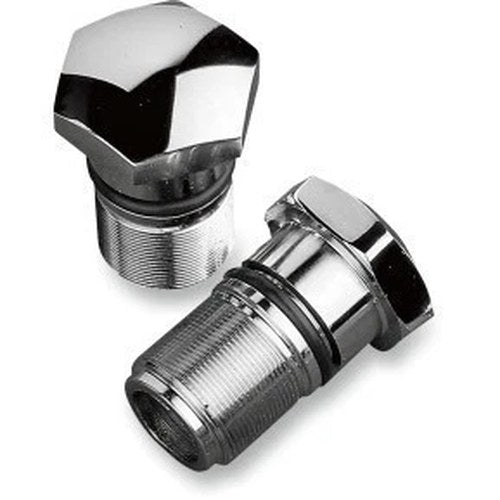Drag Specialties DS-222785 Chrome Fork Tube Plugs and Caps