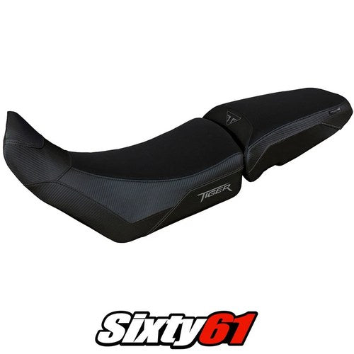 Triumph Tiger 850 Sport 2021 2022 2023 2024 2025 Seat Cover Tappezzeria Black