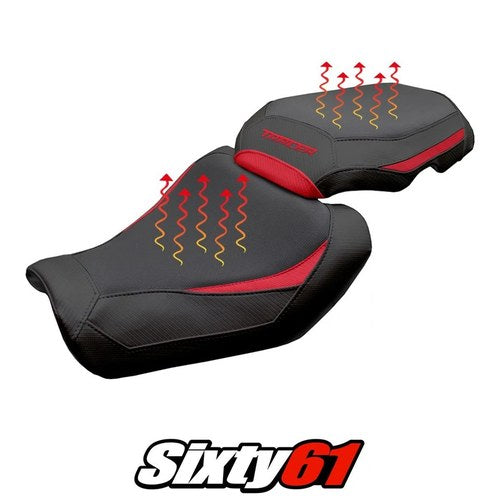Yamaha Tracer 9 /9 GT 2025 2026 Seat Cover Tappezzeria Heating Comfort Red Black
