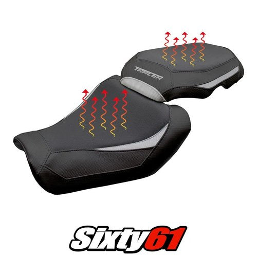 Yamaha Tracer 9 / 9 GT 2026 Seat Cover Tappezzeria Heating Comfort Silver Black