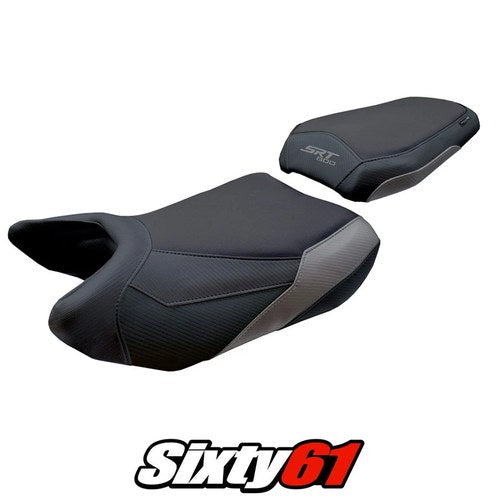 QJ Motor Srt 800 X / S / SX 2023 2024 2025 Seat Cover Tappezzeria Grey Black
