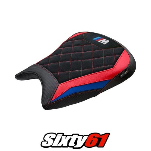 BMW M1000RR 2023-2025 2026 Seat Cover Tappezzeria Velvet Comfort Blue Red Black