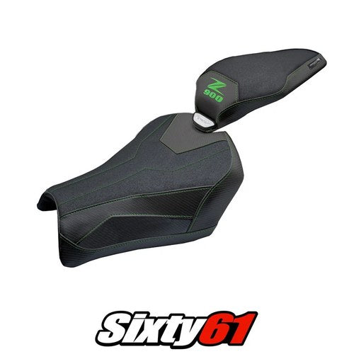 Kawasaki Z900 2025 Seat Cover Tappezzeria Ultragrip Black Green