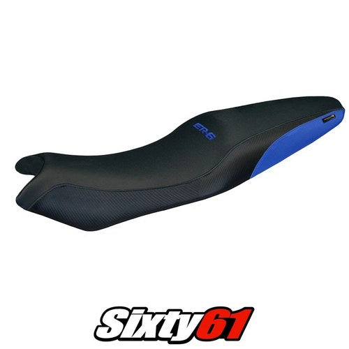 Kawasaki ER 6N / ER 6F 2005 2006 2007-2011 Seat Cover Tappezzeria Blue Black
