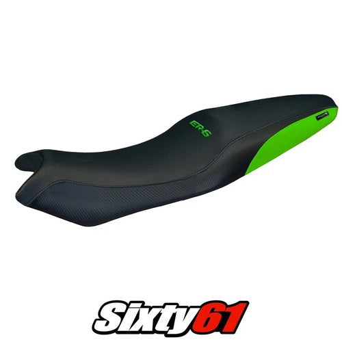 Kawasaki ER 6N / ER 6F 2005 2006 2007-2011 Seat Cover Tappezzeria Green Black