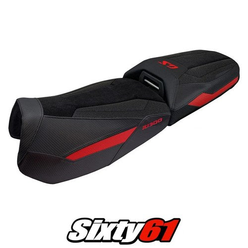 BMW R1300GS Adventure 2024-2025 2026 Seat Cover Tappezzeria Ultragrip Red Black