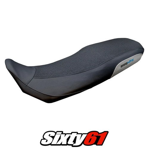 CF Moto 800 MT X 2025 Seat Cover Tappezzeria Ultragrip Silver Black