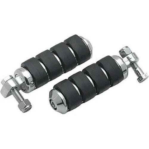 Kuryakyn 8000 Chrome Iso Small Passenger Foot Pegs for Harley Male Mount