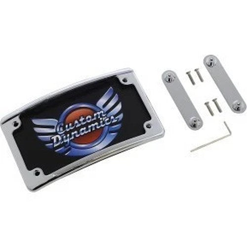Custom Dynamics LPF-RAD-CVO-C Chrome Radius LED License Plate Frame for Cvo