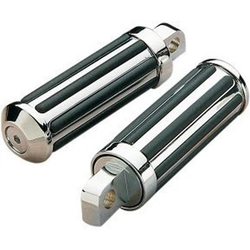 Drag Specialties DS-253700 Chrome Rail Foot Pegs for Harley Male Mount
