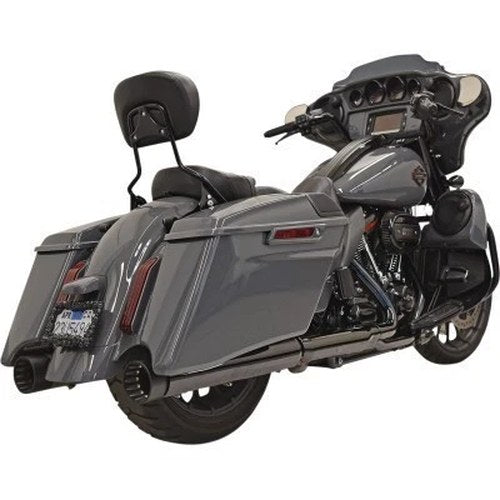 Bassani Cvo 4" Dnt Mufflers w/ Black End Caps for Harley Cvo 17-20