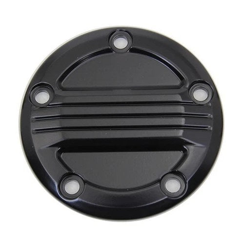 V-Twin 42-1382 Matte Black Air Flow Timer Points Ignition Cover for Twin Cam