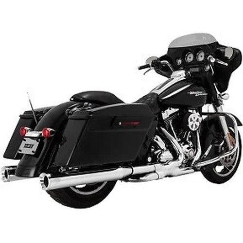 Vance & Hines 16703 Chrome 4" Eliminator 400 Slip-On Mufflers for 95-16 Touring