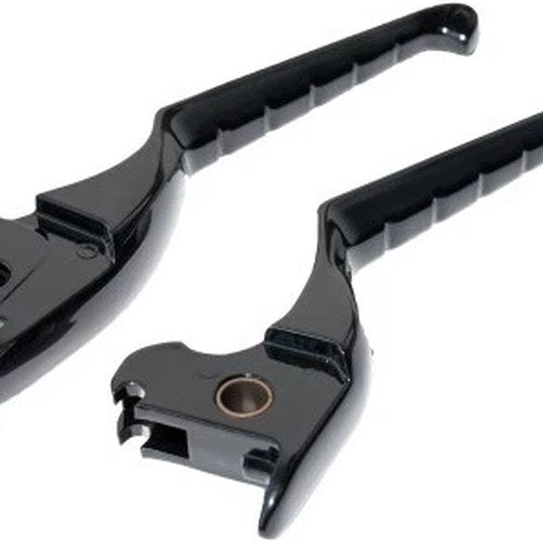 Kuryakyn 10057-2 Black Enygma Clutch & Brake Levers Set for 14-16 FLHT/FLHX