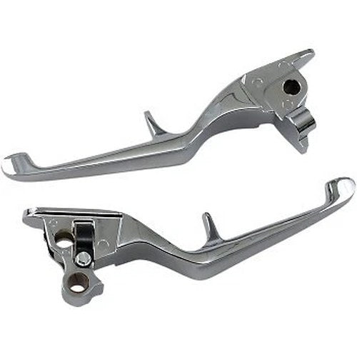 Kuryakyn 10056-1 Chrome Enygma Clutch & Brake Levers Set - 08-13 Harley Touring