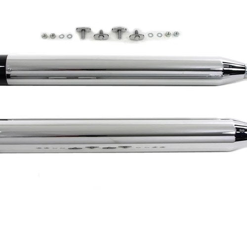 V-Twin 30-3392 Muffler Set with Black Hollow Point End Tips