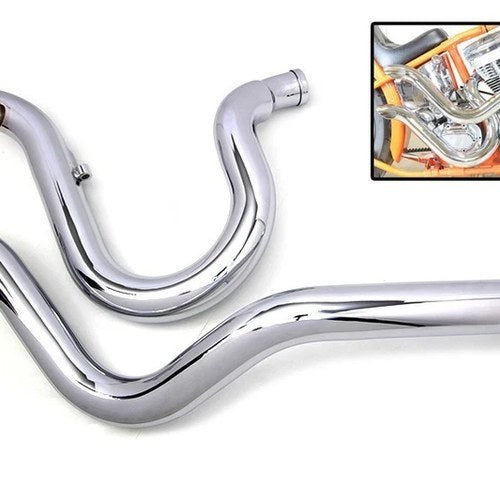 V-Twin 30-0541 Exhaust Drag Pipe Set Slash Cut