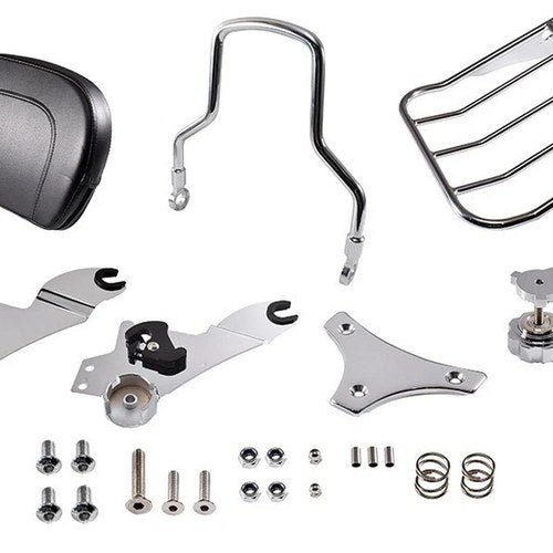 V-Twin 50-0026 Chrome Sissy Bar and Rack