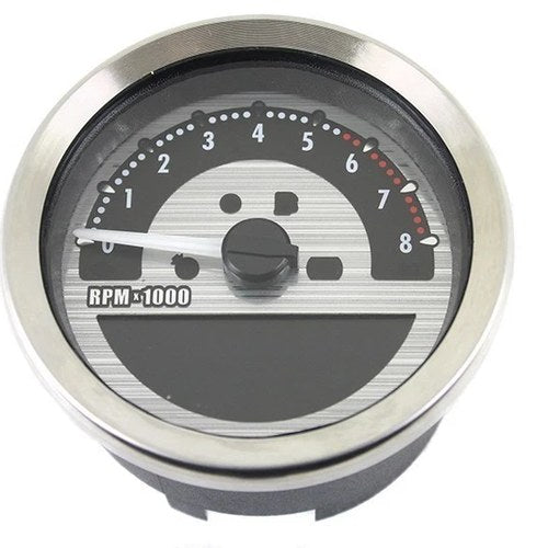 V-Twin 39-1131 Aee 4" Dakota Style Speedometer Silver
