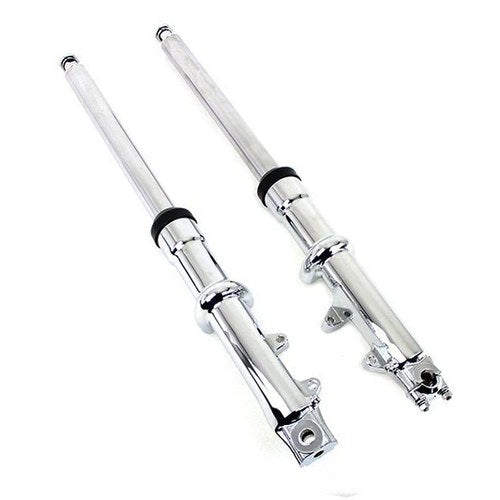 V-Twin 41mm Fork Slider Assembly with Chrome Sliders