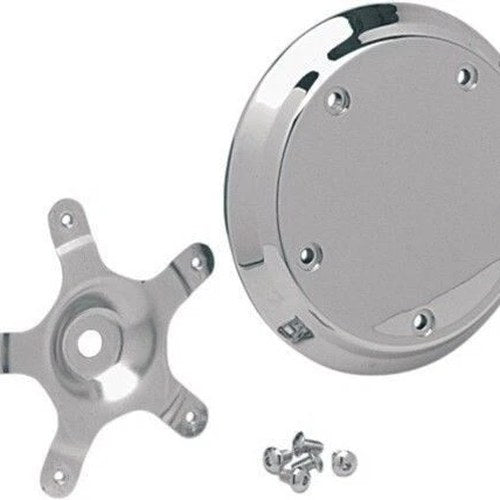 Drag Specialties DS288929 Chrome Five-Bolt Domed Air Cleaner Insert for Twin Cam