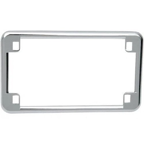 Chrome Plain License Plate Frame for Motorcycles US Size 4" x 7"