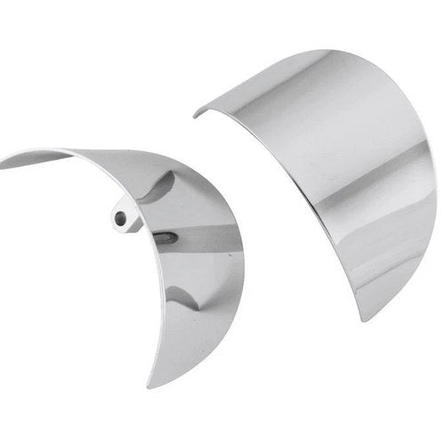 Biker's Choice 490928 Chrome Rear Turn Signal Visors Touring 86-23 Flht & Flstc