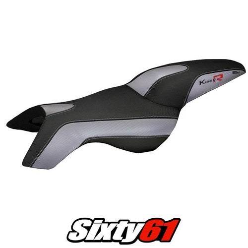 BMW K1200R 2005 2006 2007 2008 Seat Cover Tappezzeria Silver Black