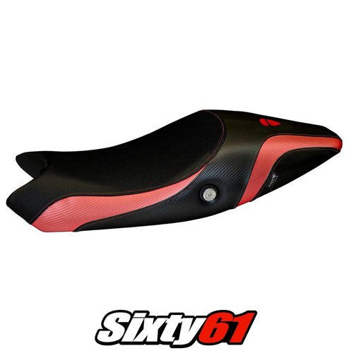 Ducati Monster 696 / 796 2008-2012 2013 2014 Seat Cover Tappezzeria Black Red