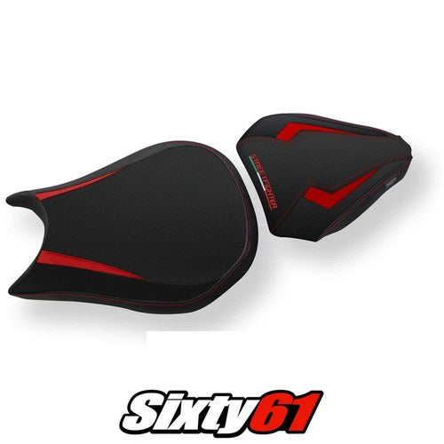 Ducati Streetfighter 2009-2012 2013 2014 2015 Seat Cover Tappezzeria Red Black